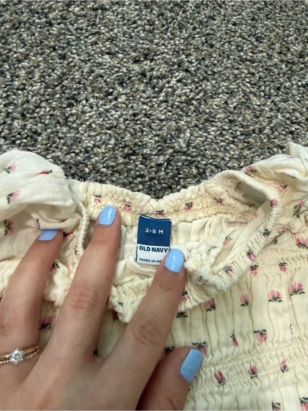 Old Navy Smocked Baby Top and Bloomers Set